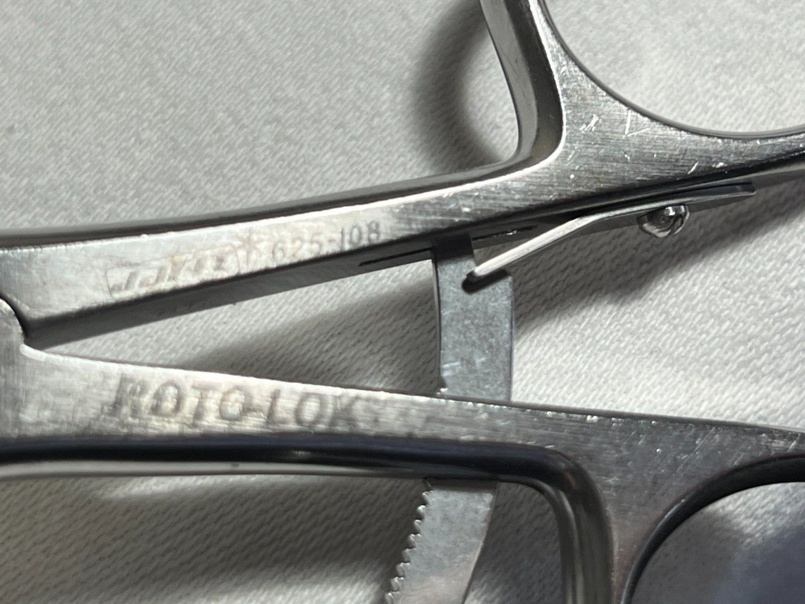 Jarit B625-108 Surgical Roto-Lok Grasping Forceps w/Ratchet Ring Handle (QTY-10)
