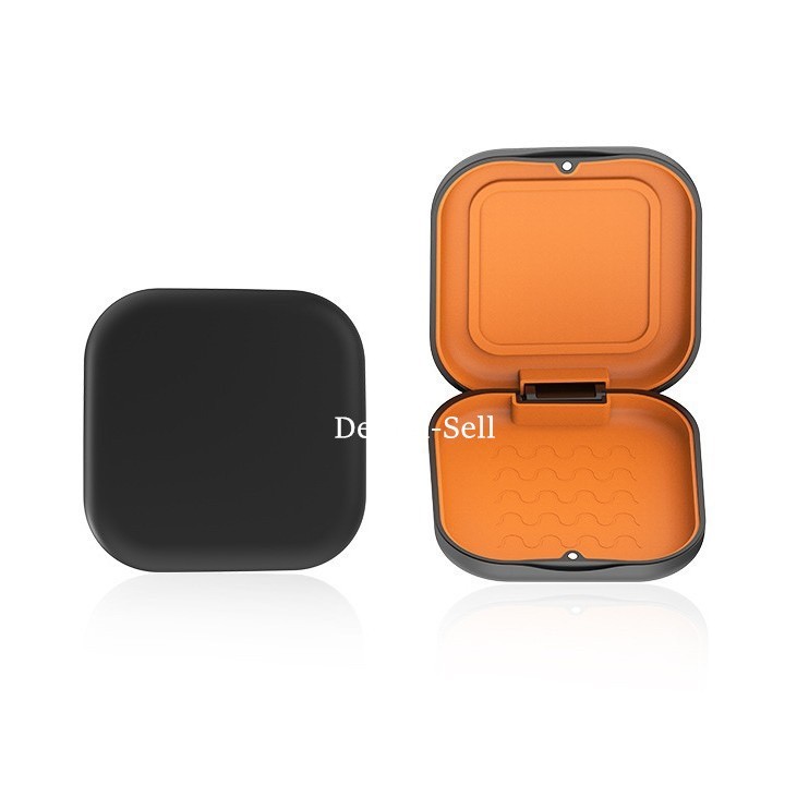 Dental Orthodontic Retainer Box Case Denture Storage Mouthguard Container Square
