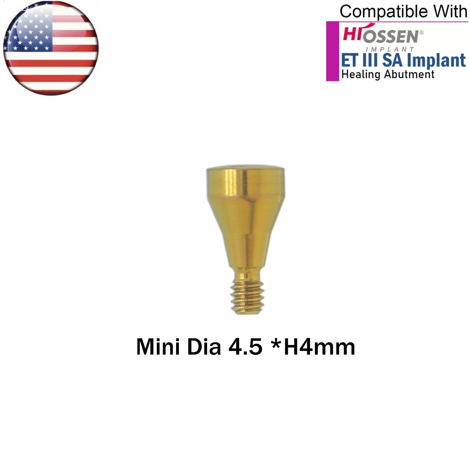 US OSS Dental Mini Healing Abutment Cover Screw Fits Osstem Hiossen Platform