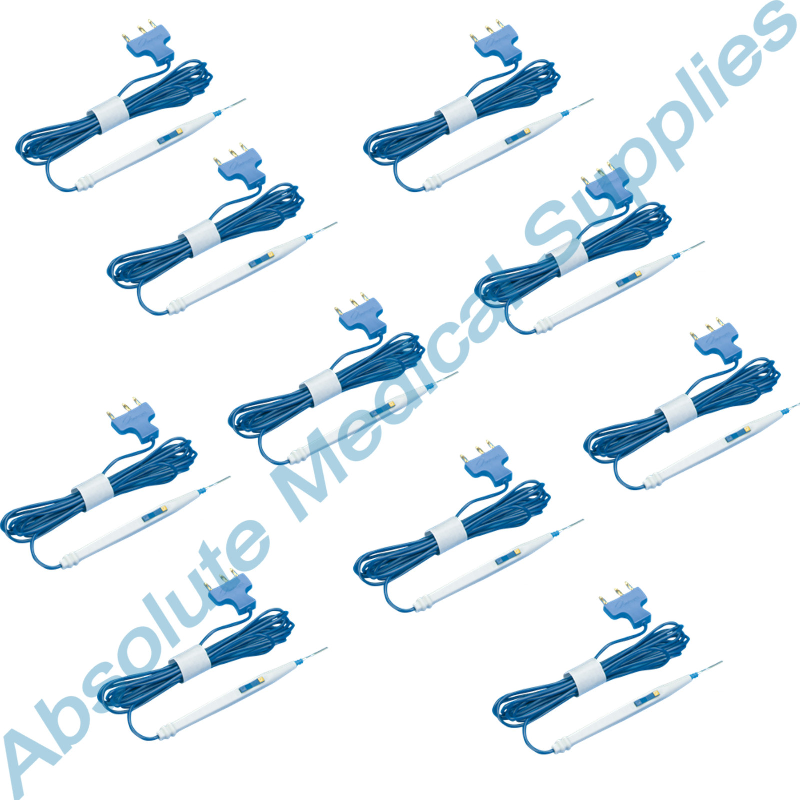 *10-Pack* DeRoyal Electrosurgical Pencil Rocker Style With Holster 88-000001
