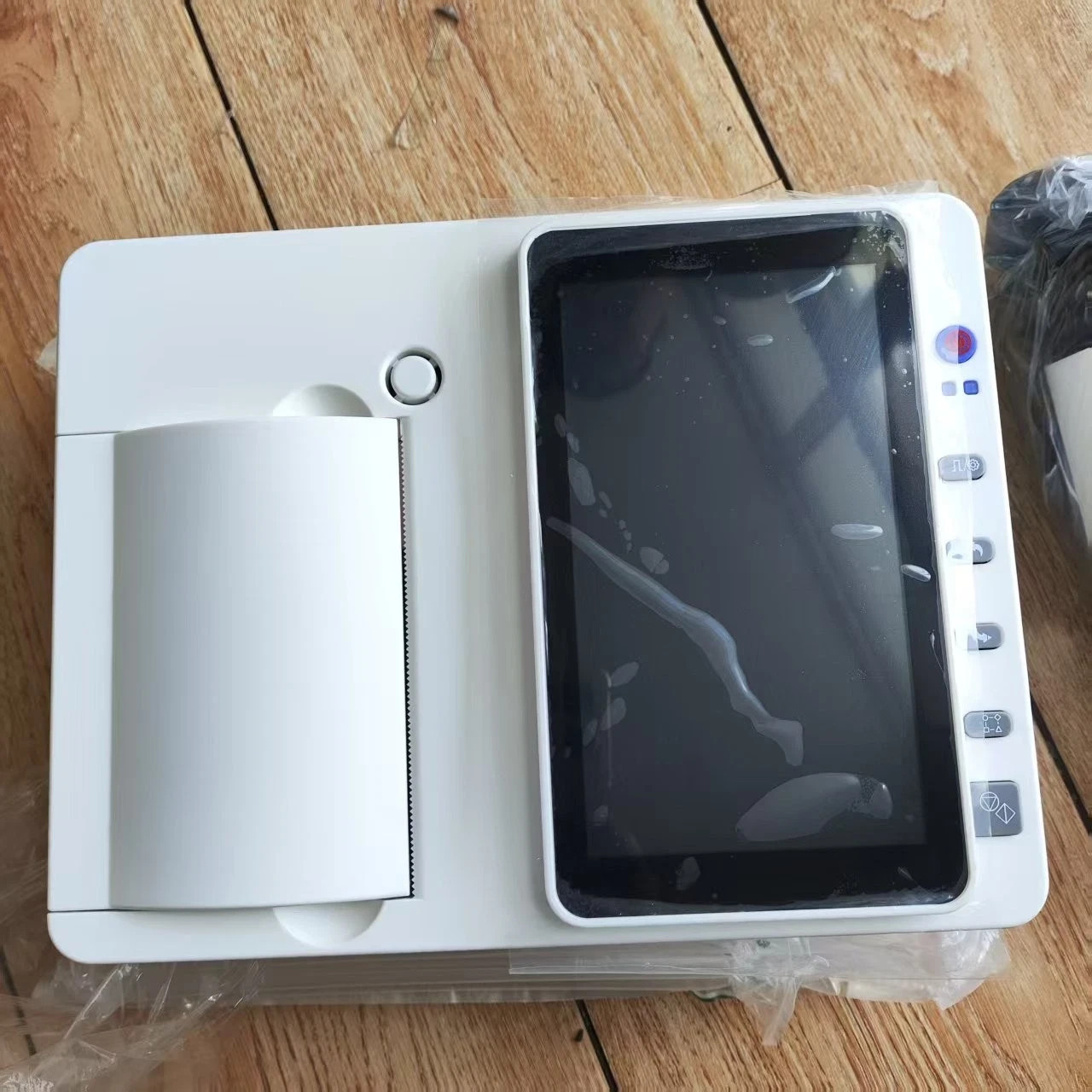 US Stock 3 Channel 12 Lead 7 Inch Touch Screen ECG EKG Machine With PC software