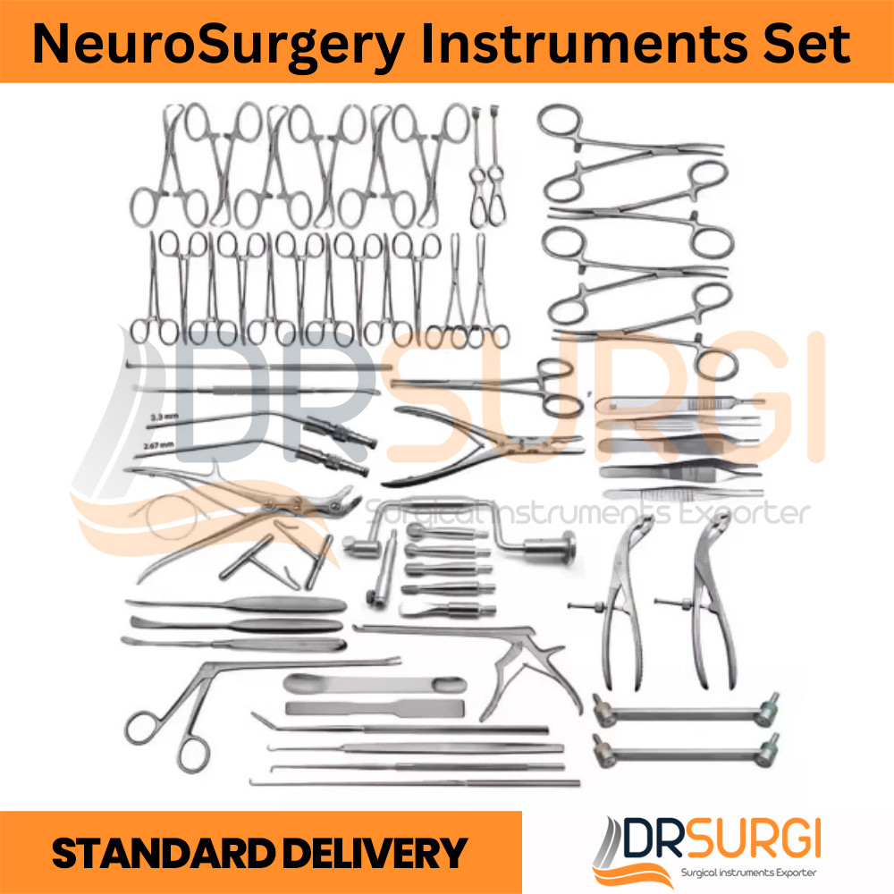 NeuroSurgery Instruments Set Of 151PCS German Stainless Steel Surgical