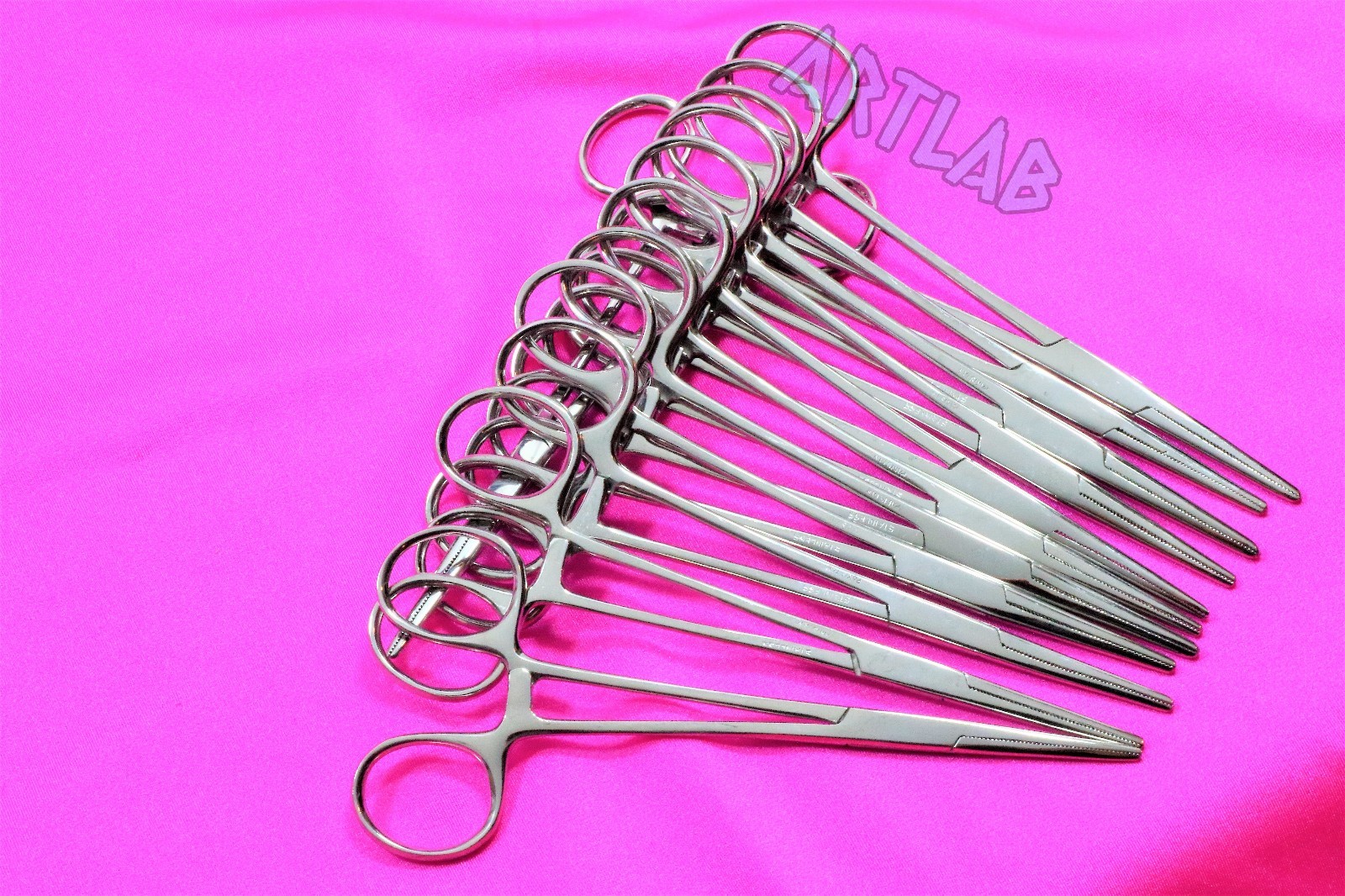 12 PC MOSQUITO HEMOSTAT FORCEPS 5″ STRAIGHT STAINLESS STEEL SURGICAL MEDICAL