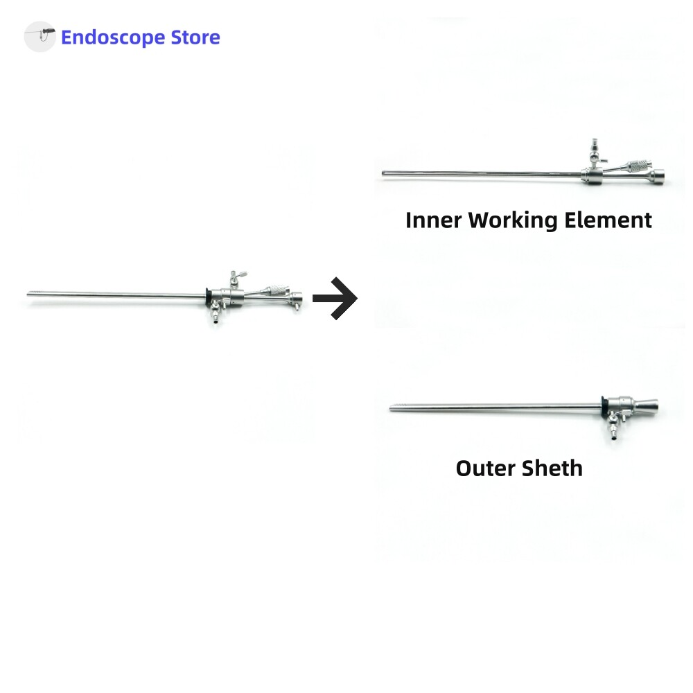HD Medical Surgical Endoscope Φ2.9mm/4mm 302mm 0° 30° With Sheath Work Element