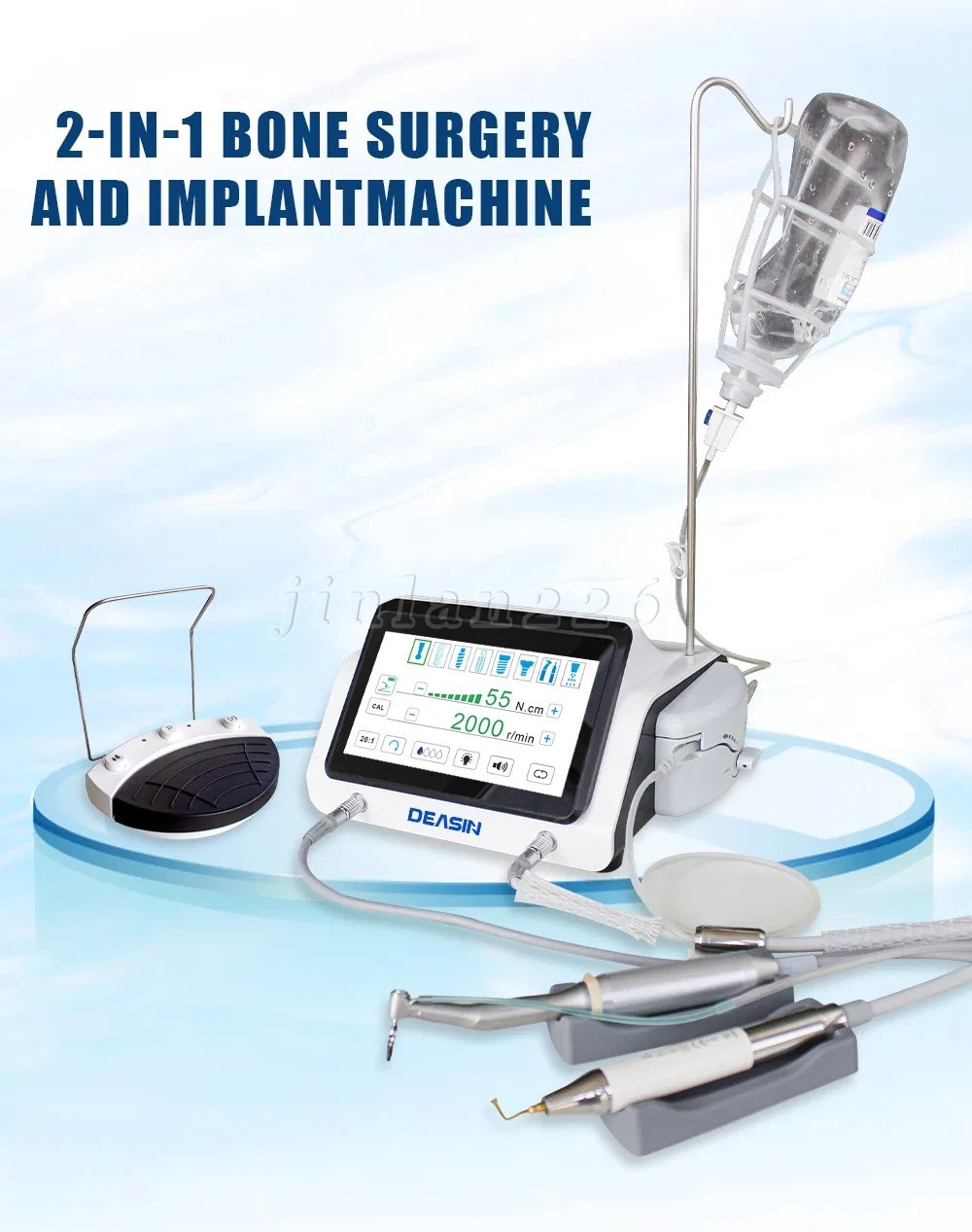 Dental Piezo Motor Surgery &Implant Device 2 IN 1 Bone Cutter Knife TOUCH US-OR