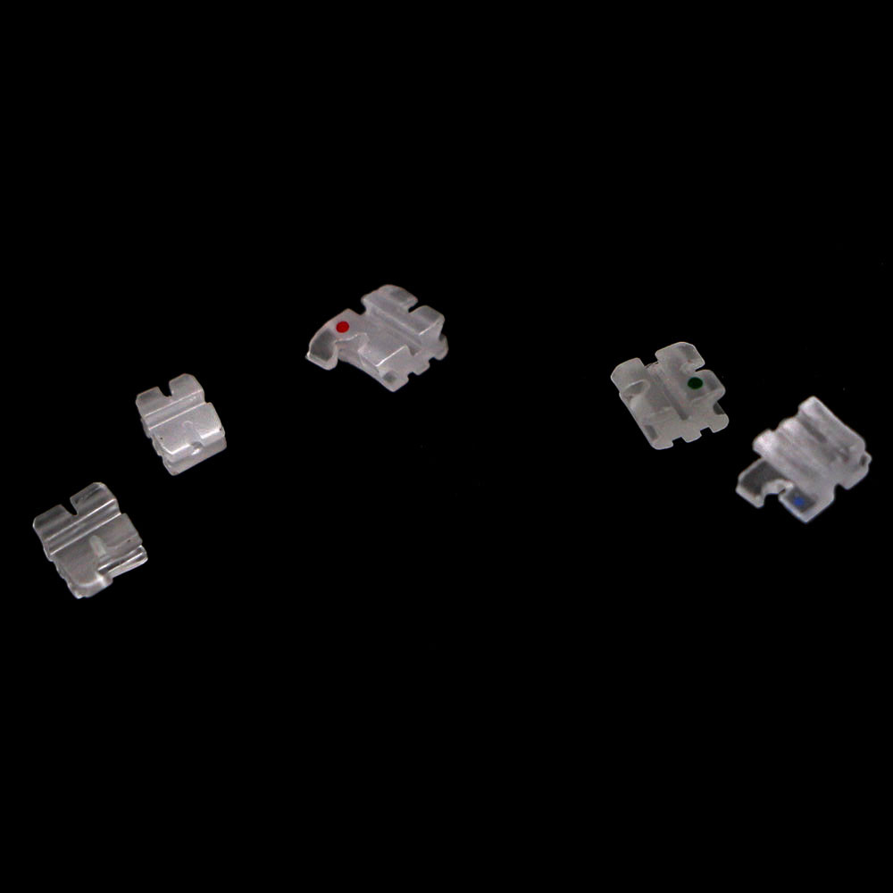 10 Kits Dental Class I Ceramic Bracket Roth 0.22 with 345 Hooks