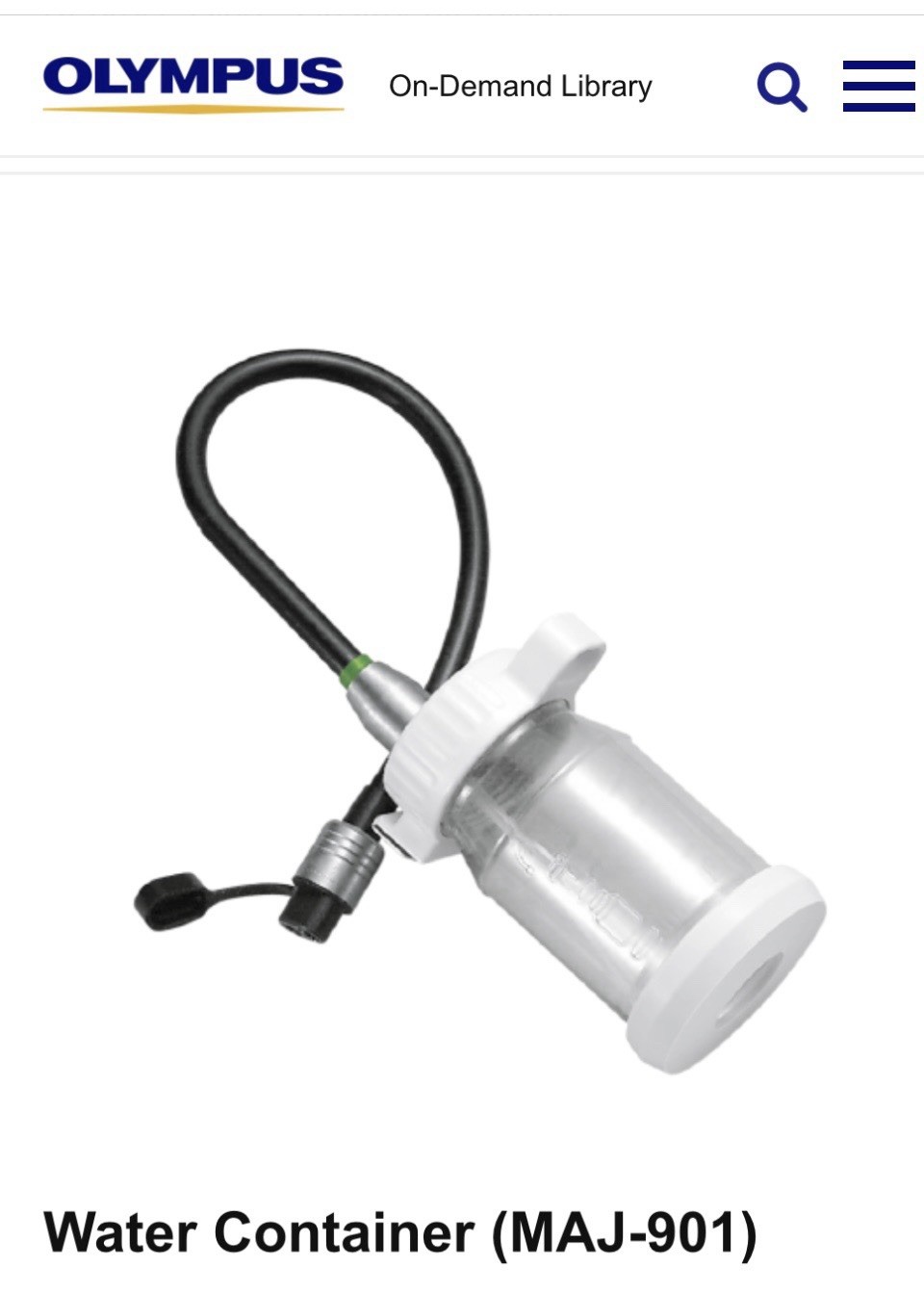 For Olympus MAJ-901 MAJ901 Autoclavable Container Connection Water Container
