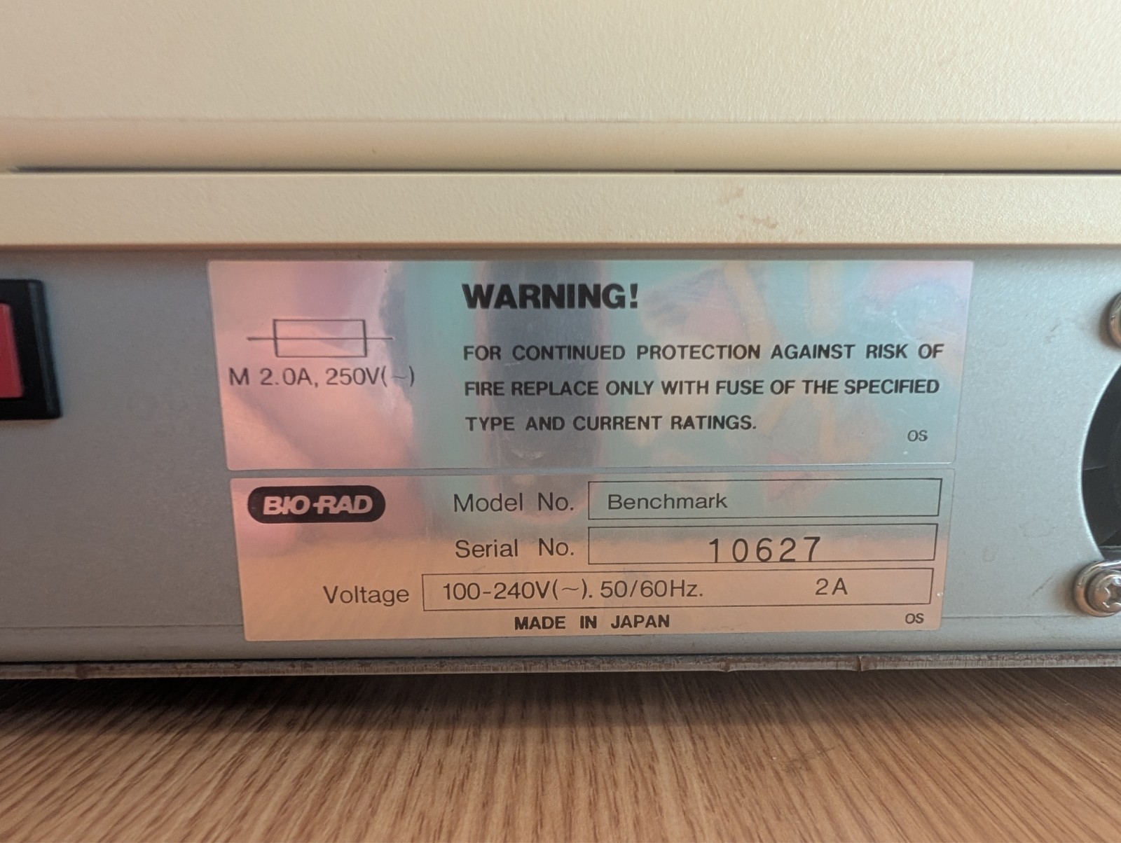 Bio-Rad Benchmark Microplate Reader ELISA Plate Reader w/ Power & PC Cable