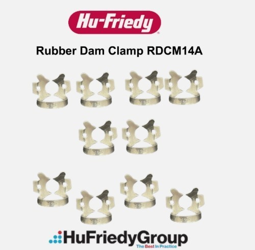 Lot of 10Pcs HU FRIEDY Dental Rubber Dam Clamp No.14A RDCM14A