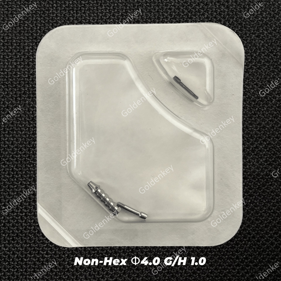 Dental ET Temporary Abutment Mini Regular Ti Screws EbonyGold Osstem Φ4.0 Φ4.5