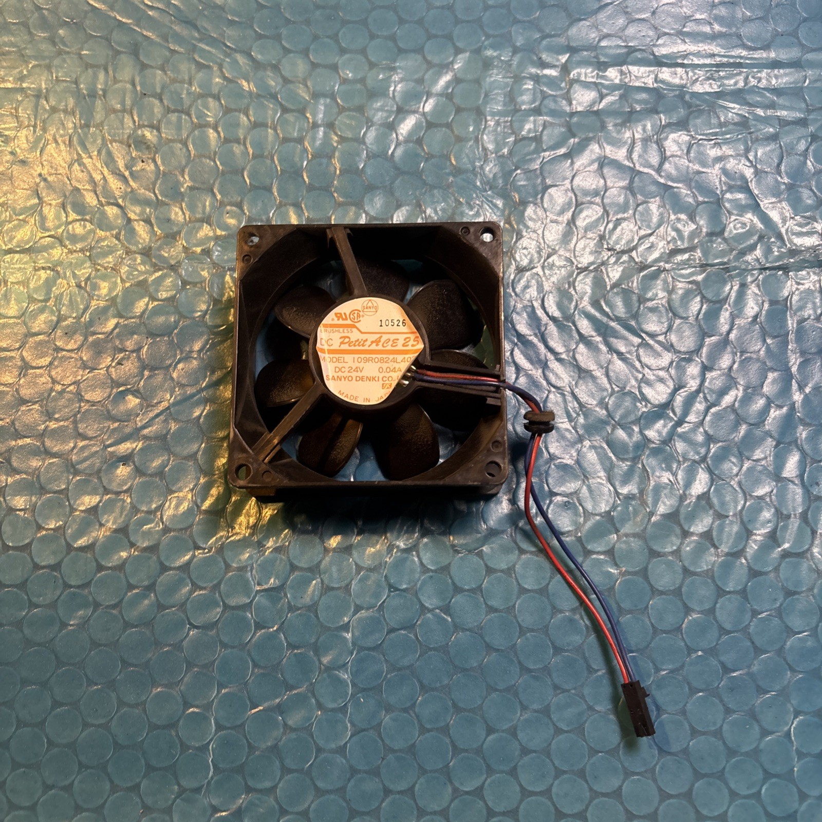 Sanyo Denki 109R0824L4021 DC 24V Petit ACE 25 Matsushita 0J12EN-1A Brushless Fan
