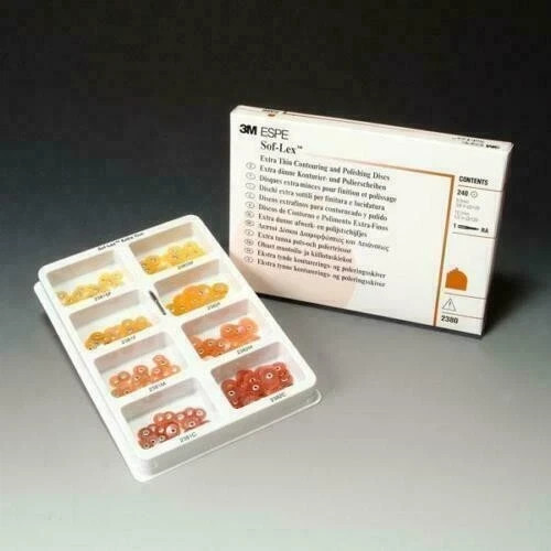 Dental Sof-Lex soflex Contouring Polishing 240 Discs Kit 2380 Fresh stock