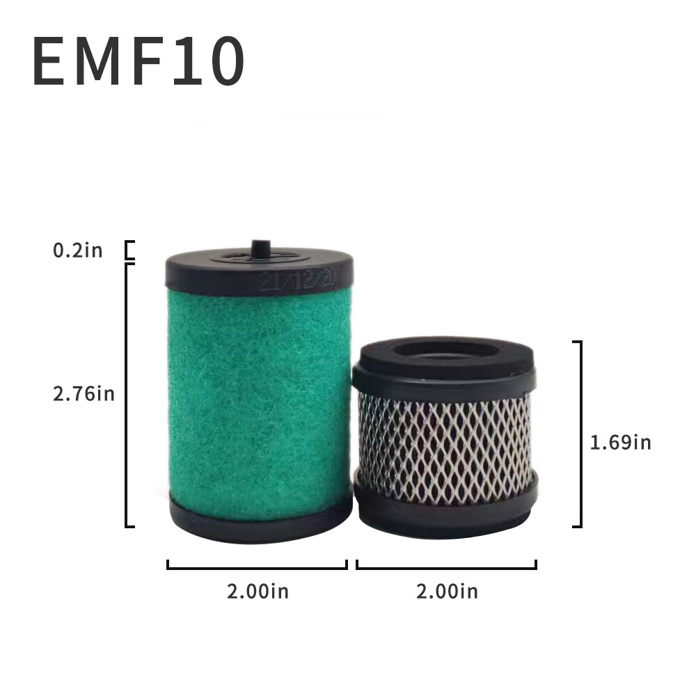 Edwards EMF10 EMF20 Oil Mist Filter, KF25 Ports, for RV3, RV5, RV8 Vacuum Pumps