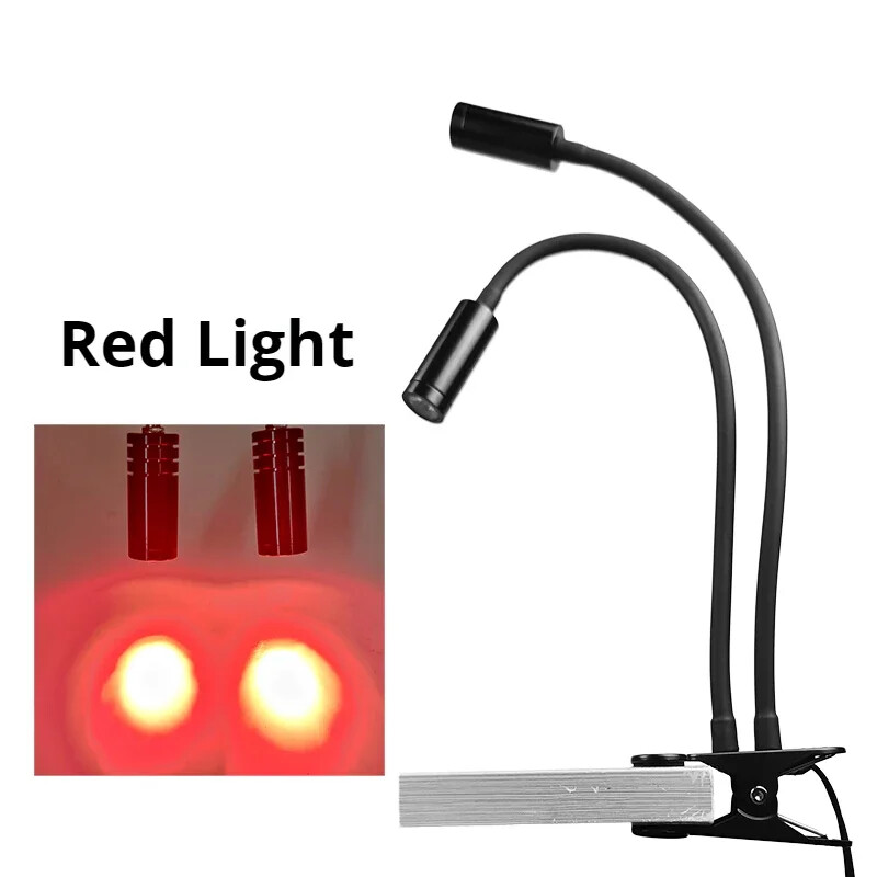 Gooseneck Lamp Microscope Universal Clamp Light Source Spotlight Led Spotlight