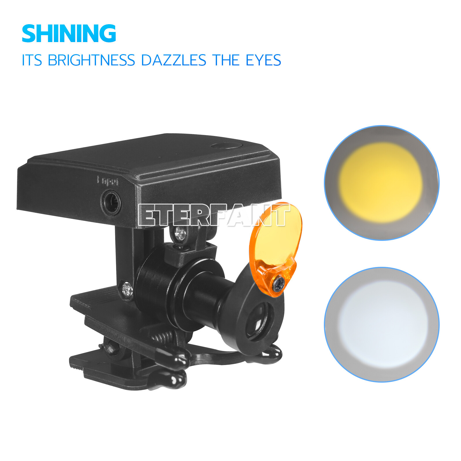 Dental 5/10W LED Headlight Lamp/3.5X Binocular Loupe Headband Magnifier