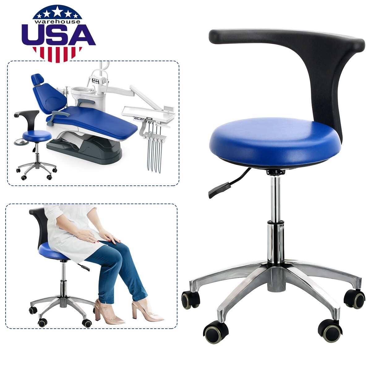 Dental Unit Chair DC Motor /Dental Vacuum Suction Unit/ Oil-Free Air Compressor