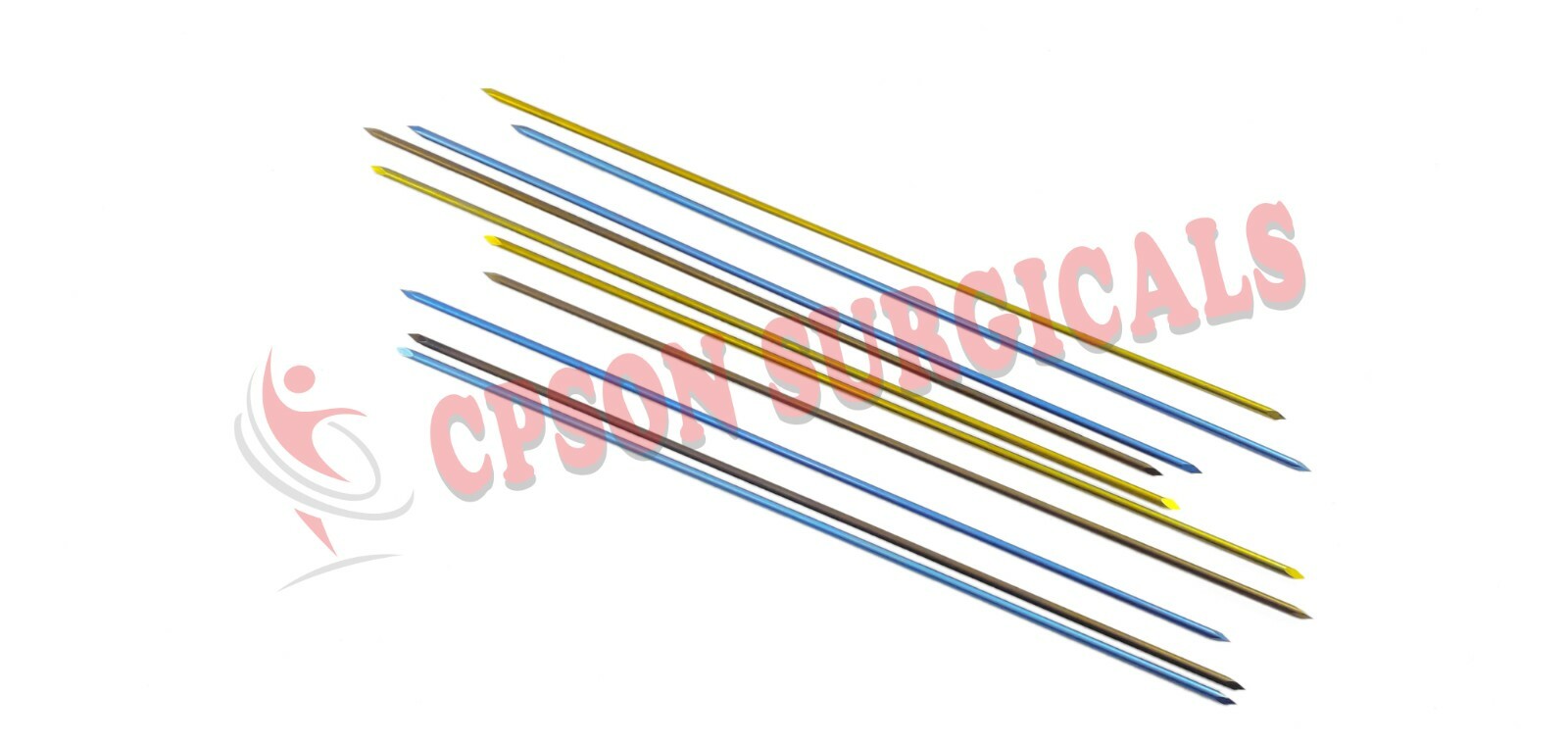 Veterinary Positive Profile 6Inch K Wire TITANIUM (Lot of 50pcs) Instrument