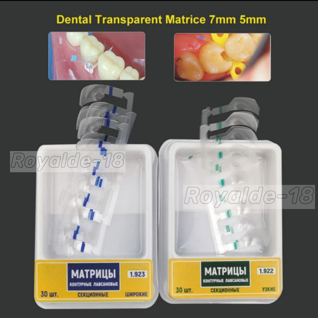 Dental Matrix Transparent TOR VM Matrices Polyester Strip Elastic Wedges 1.922/3