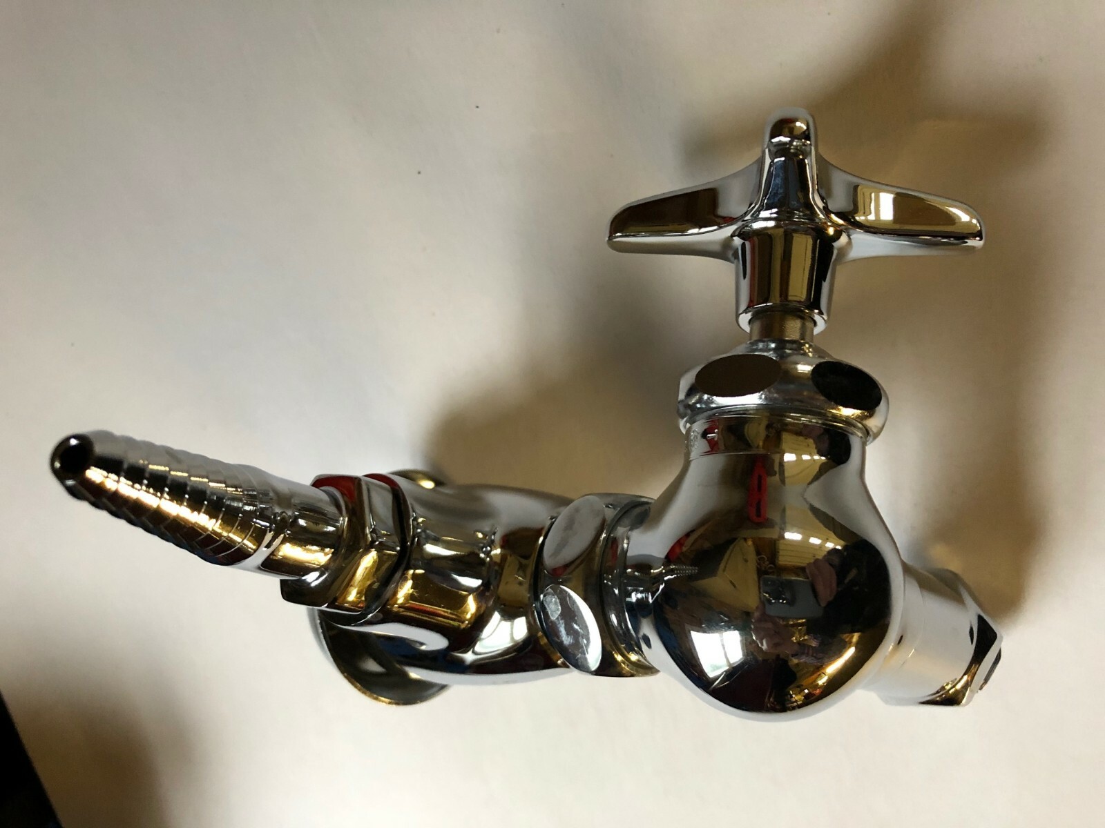 Chicago Faucets 1300-MCP Single Inlet Cold Water Faucet With Serrated Nozzle