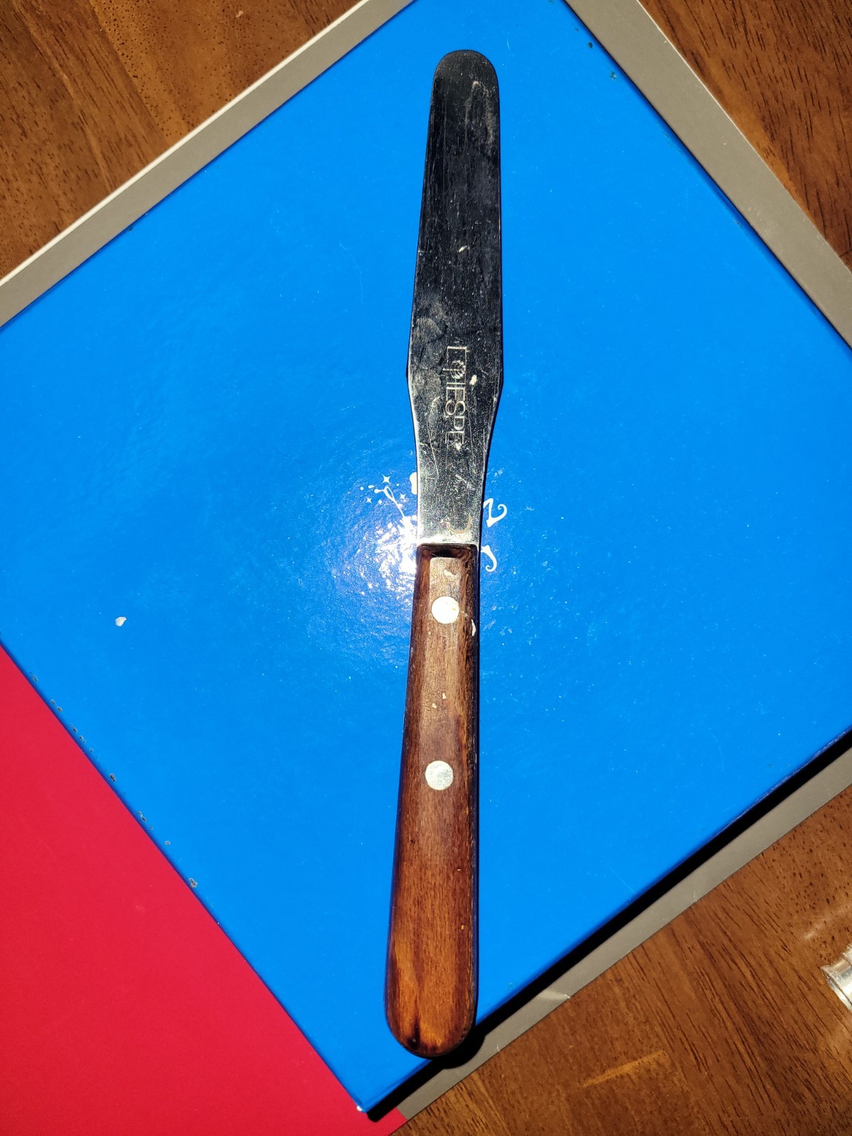 BAXTER Stainless Steel Spatula w/ Wood Handle 10-1/2” L x 1-1/8″ W with 6” Blade