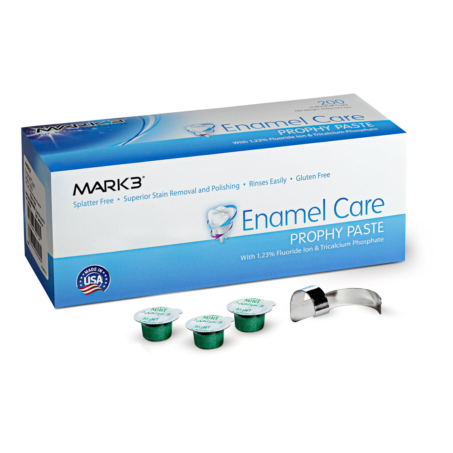 Cargus MARK3 Enamel Care Prophy Paste, Coarse Grit, Mint with TCP, 200/Box