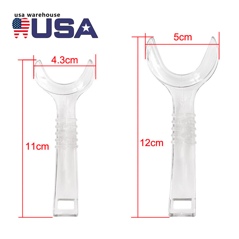 Dental Intraoral Cheek Retractor T Shape Mouth Lip Opener Large/Small Size Clear