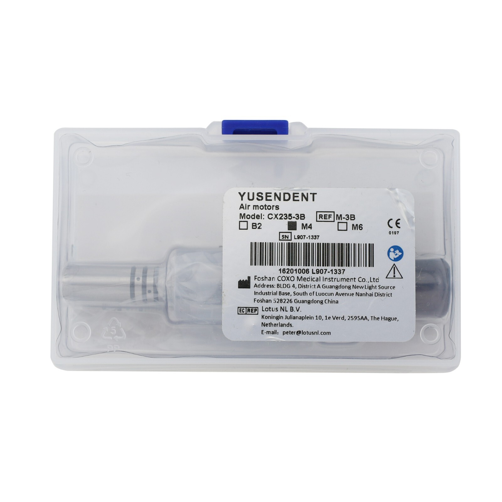 COXO Dental Slow-speed Air Motors 4 Holes Internal Spray ISO E-Type Motor NSK