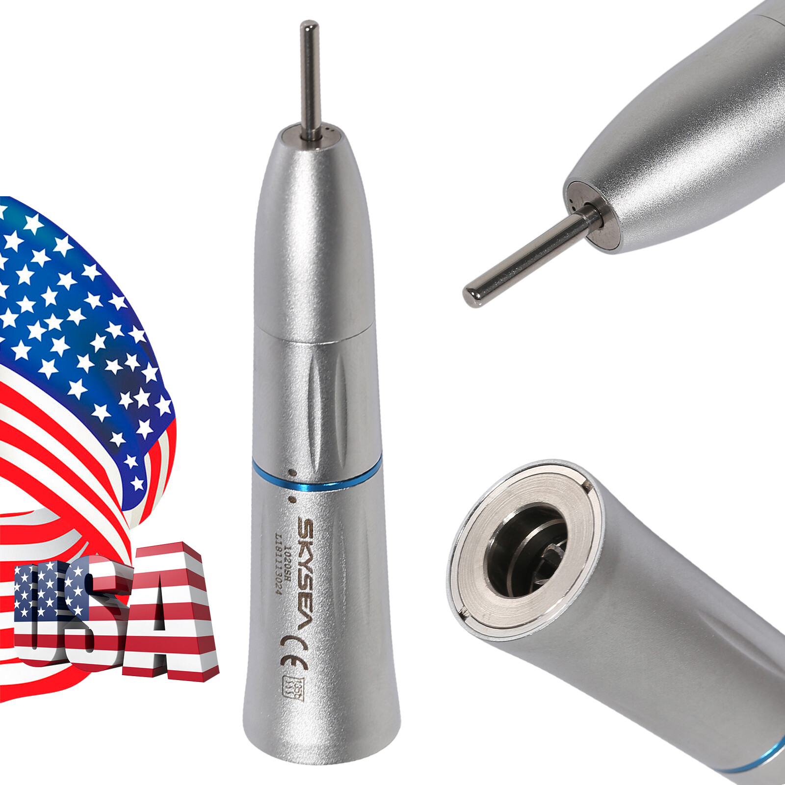 USA Dental Inner Low Speed Straight Handpiece Nosecone 1:1 fit KAV E-type Motor