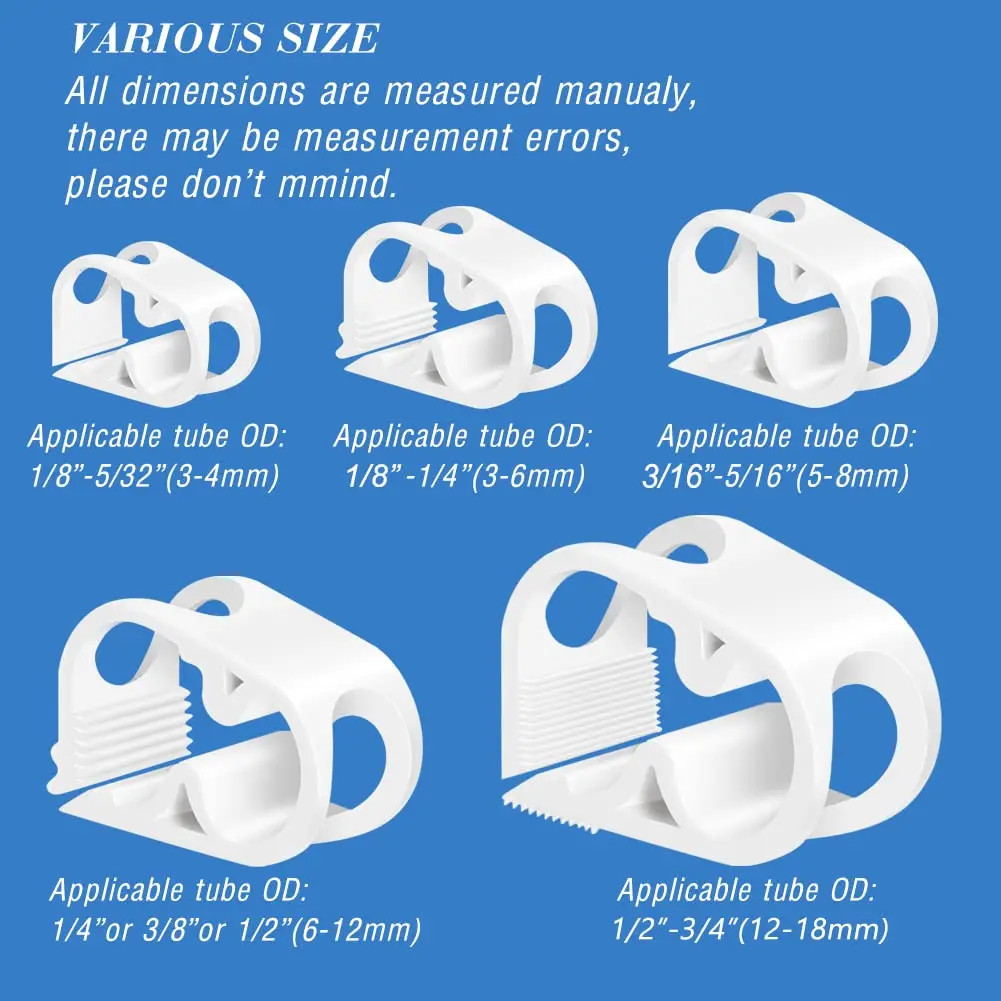 10/50/100 Plastic Robert Flow Control Water Stop Clamp Adjustable Medical Cathet