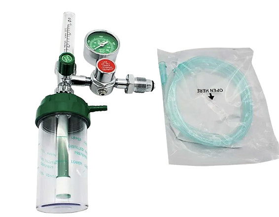 Brass Oxygen Flow Meter, Oxygen flow range 0-15 (l/min)