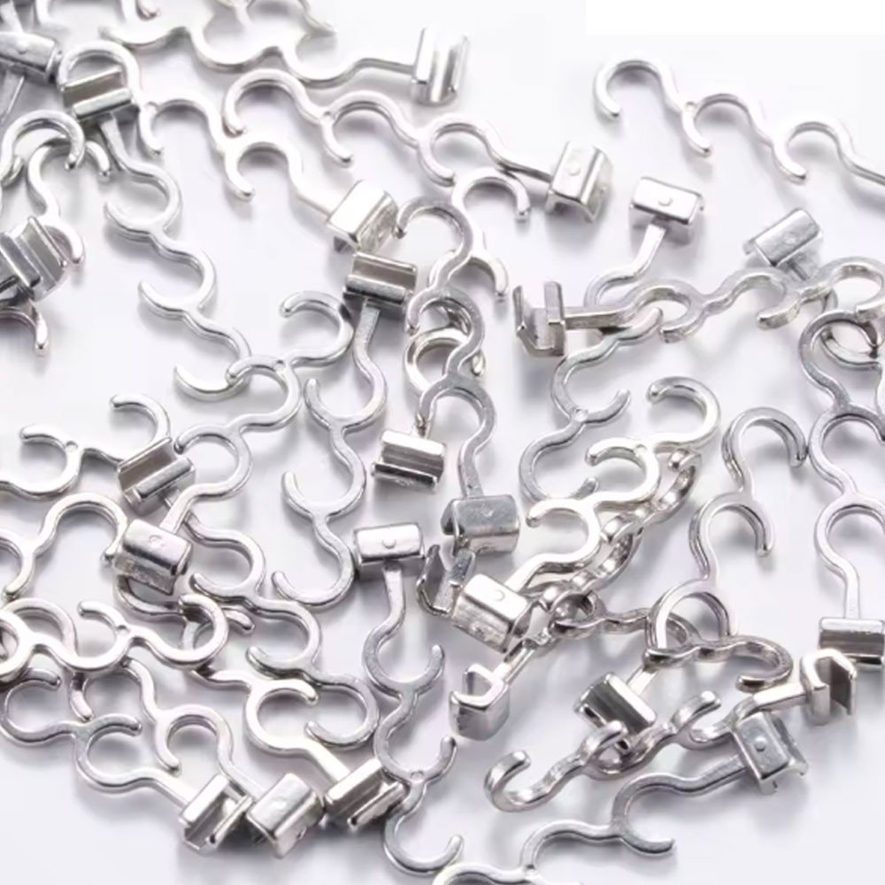 10pcs/pack Dental Crimpable Hook 3Hooks Spiral Multi Function Curved Left Right
