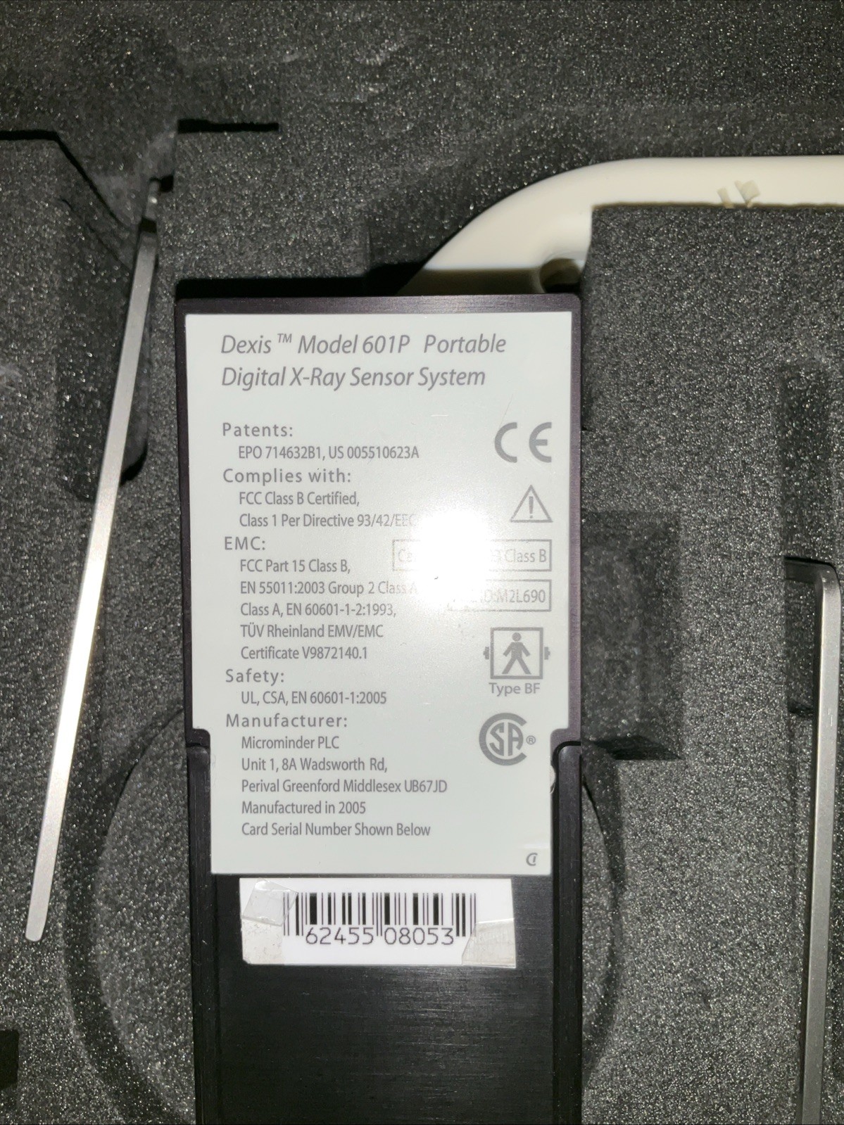 Dexis Model 601P, And Accessories Without A Sensor