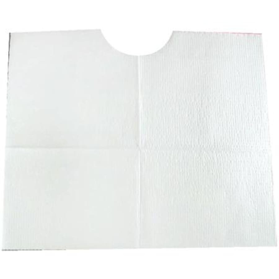 Contour Neck Bibs 17″ x 18″ 2 Ply Paper Poly Case 500 Dental Exam