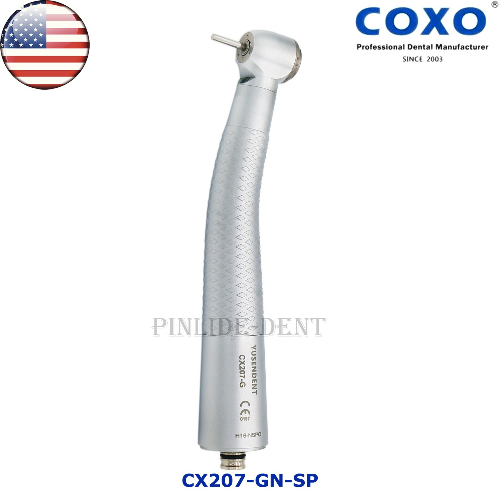 COXO Dental Fiber Optic High Speed Handpiece LED Fit Kavo NSK LED Coupling 6Hole