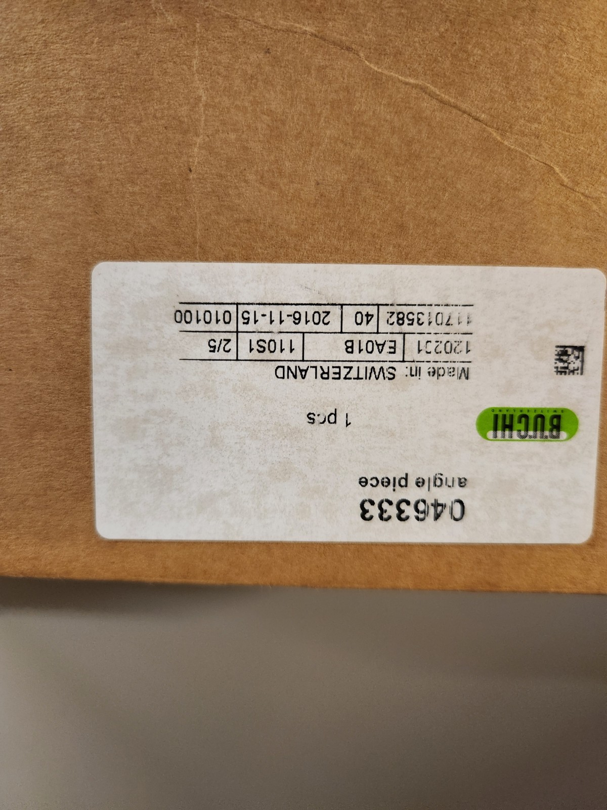 Buchi Glass Spray Cylinder Long for B-290 angle piece 046333