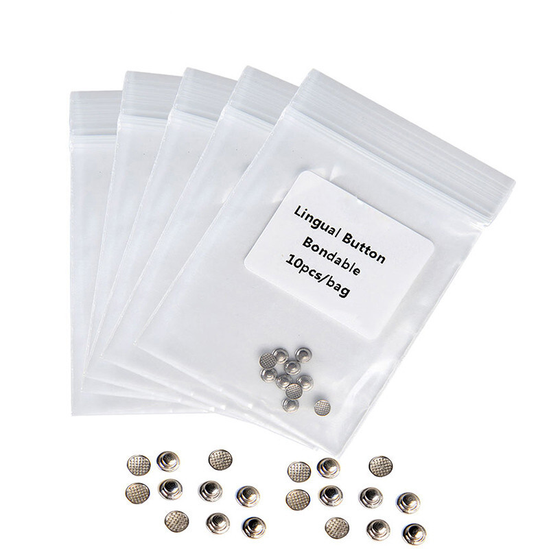 AZDENT Dental Orthodontic Lingual Buttons For Bondable Round 10Pcs/Box