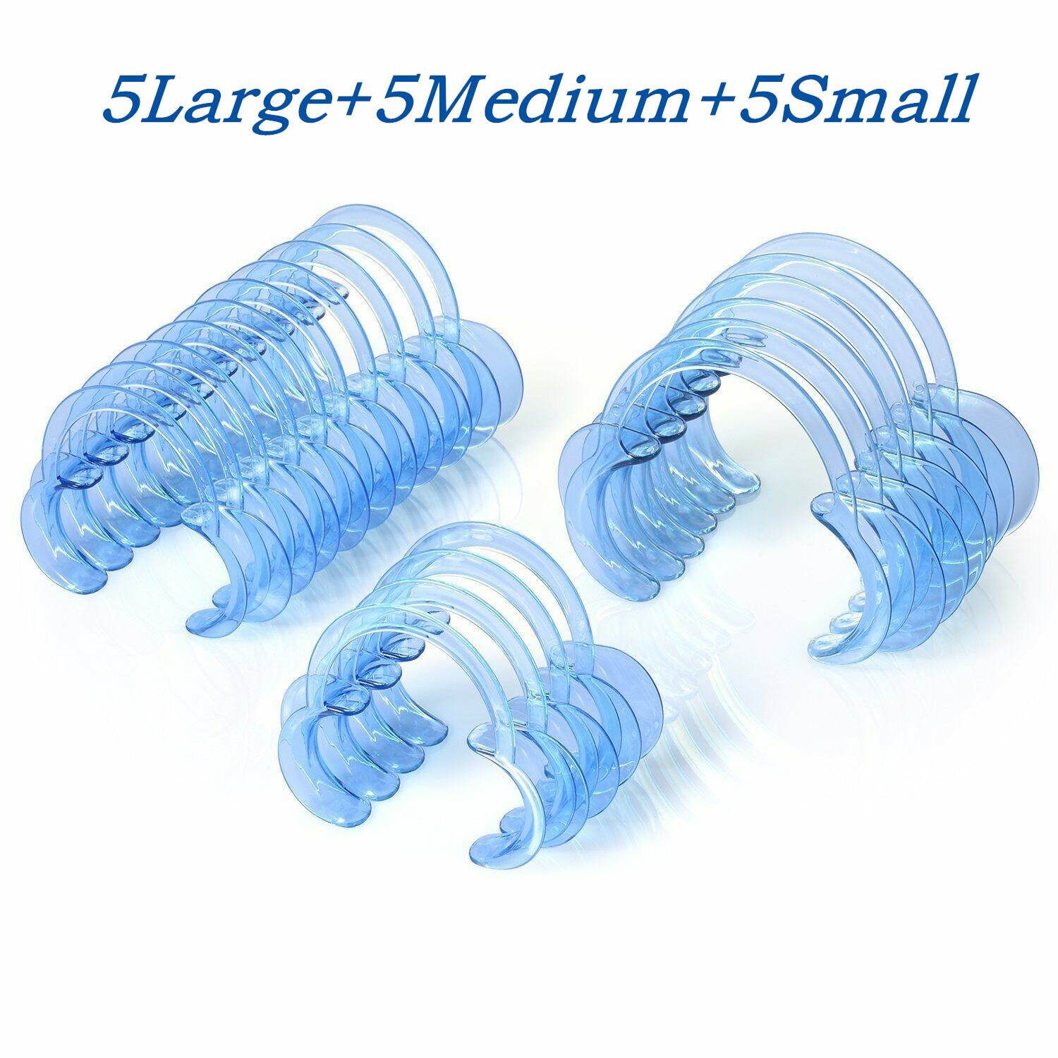 15PC 5S+5M+5S Oral Dental Mouth Opener Intraoral Cheek Lip Retractor C Type
