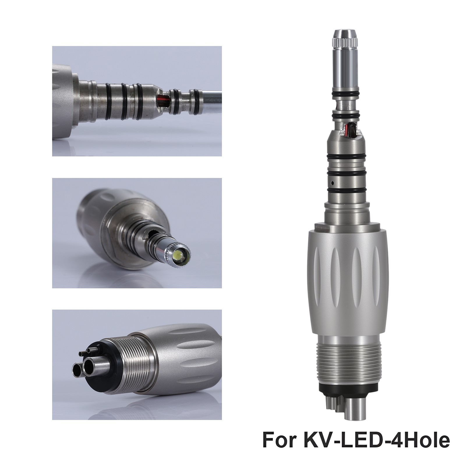 YD6 Torque Dental Fiber Optic Handpiece LED Turbine 4H Quick Coupler NEW