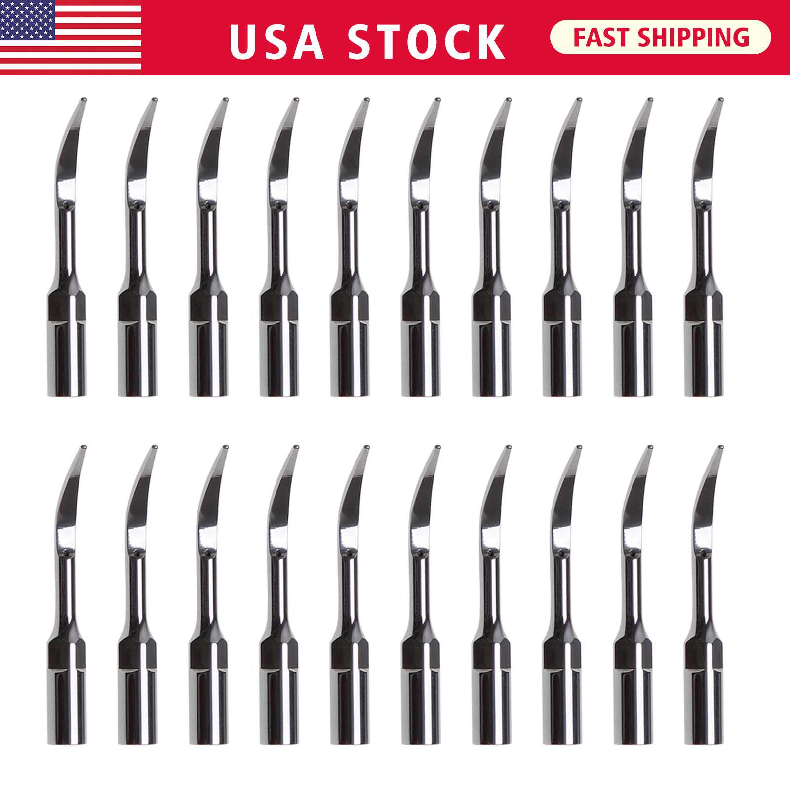 1-20*Dental Ultrasonic Scaler Scaling Perio Tips G4 fit Woodpecker EMS Handpiece