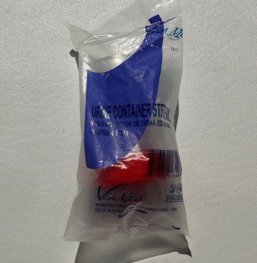 Urine Collection Container Sterile Sample Specimen Bottle Cup 60 ML, 12 Pcs