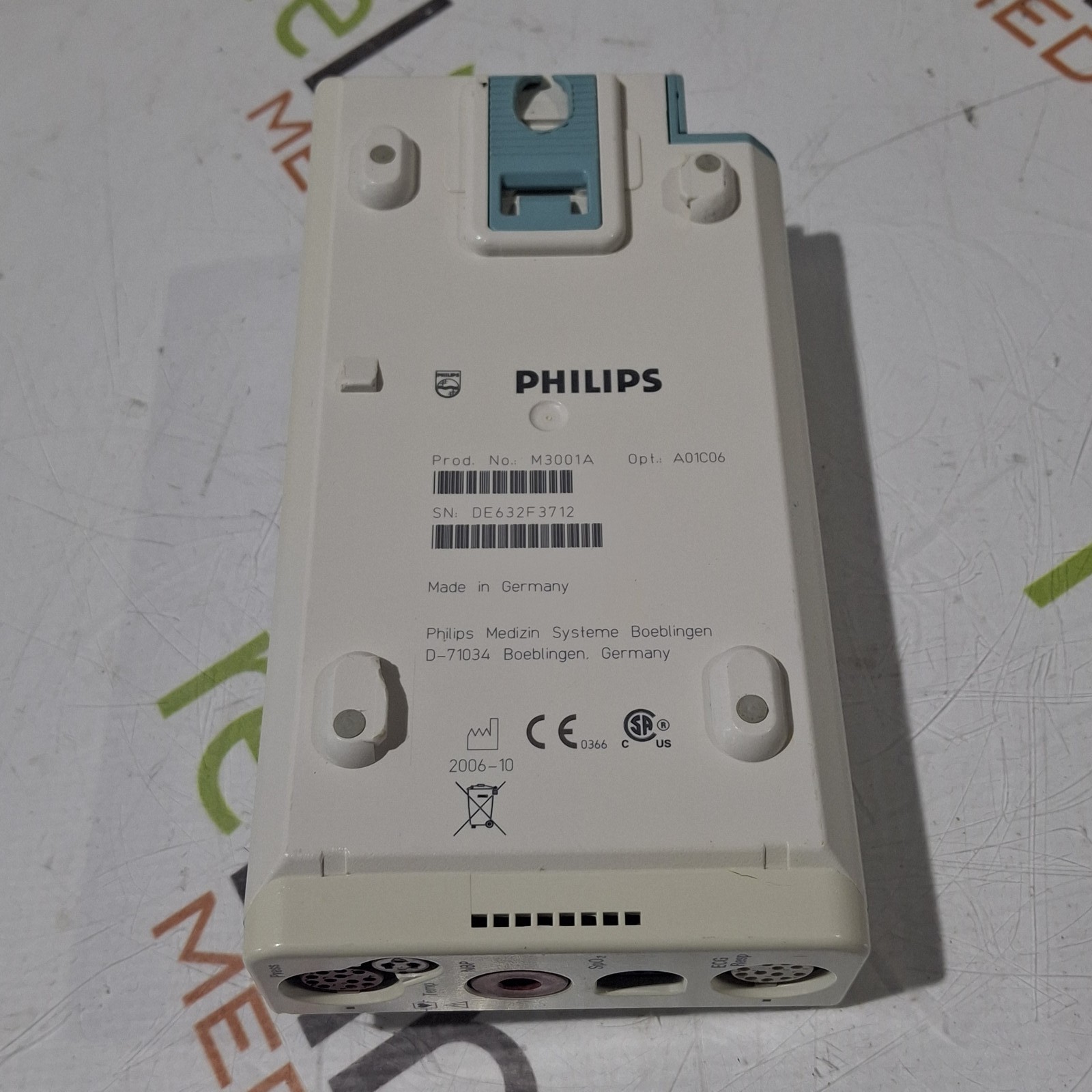Philips M3001A-A01C06 Fast SpO2, NIBP, ECG, Temp, IBP MMS Module