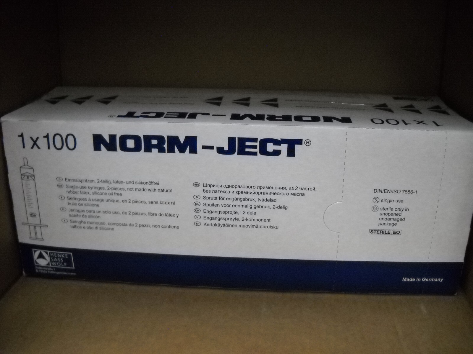 Norm-Ject 10ml Syringe Ref No 4100-000V0 100/Box