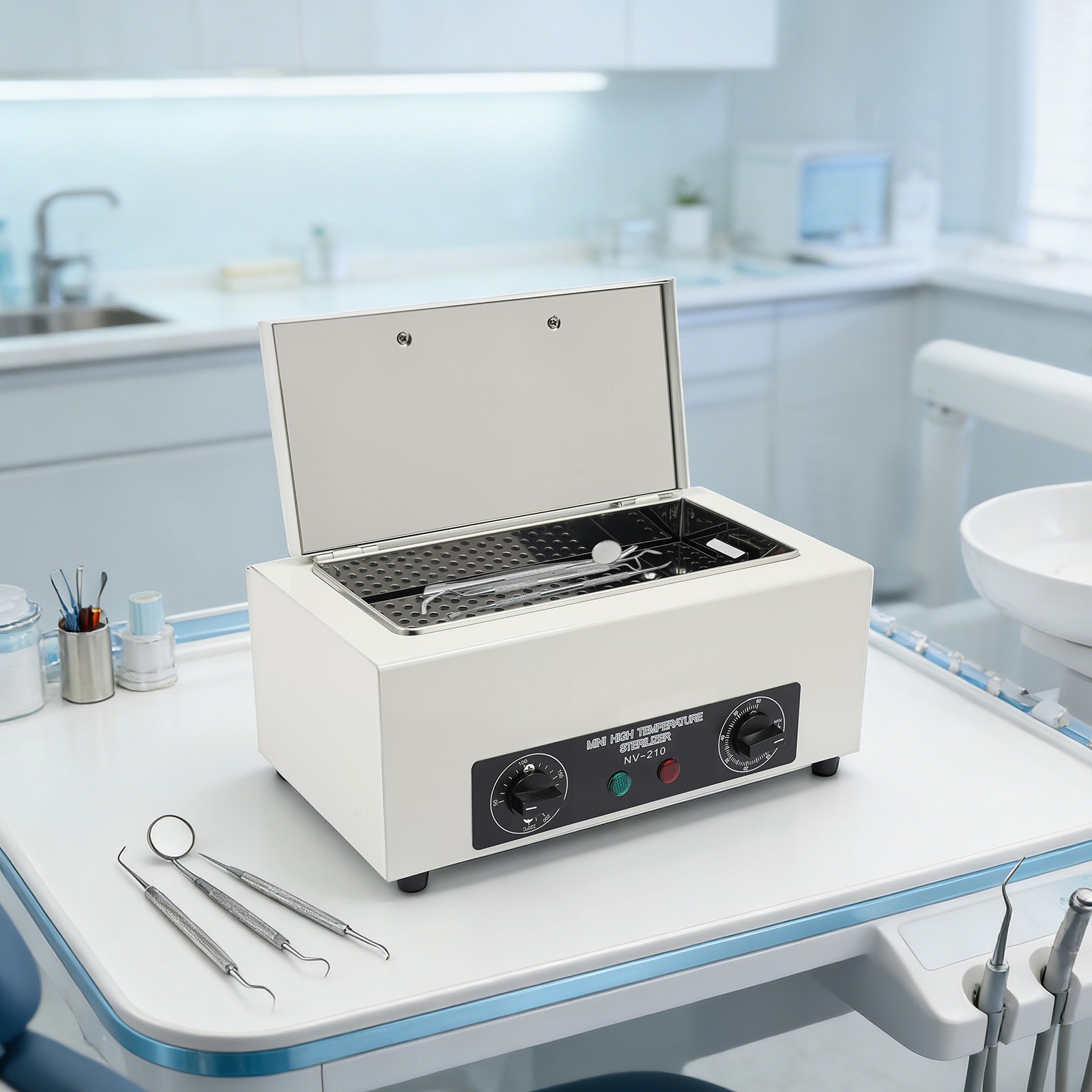 Dental Medical Dry Heat Sterilizer Autoclave Vet Tattoo Sterilizer Equipment US