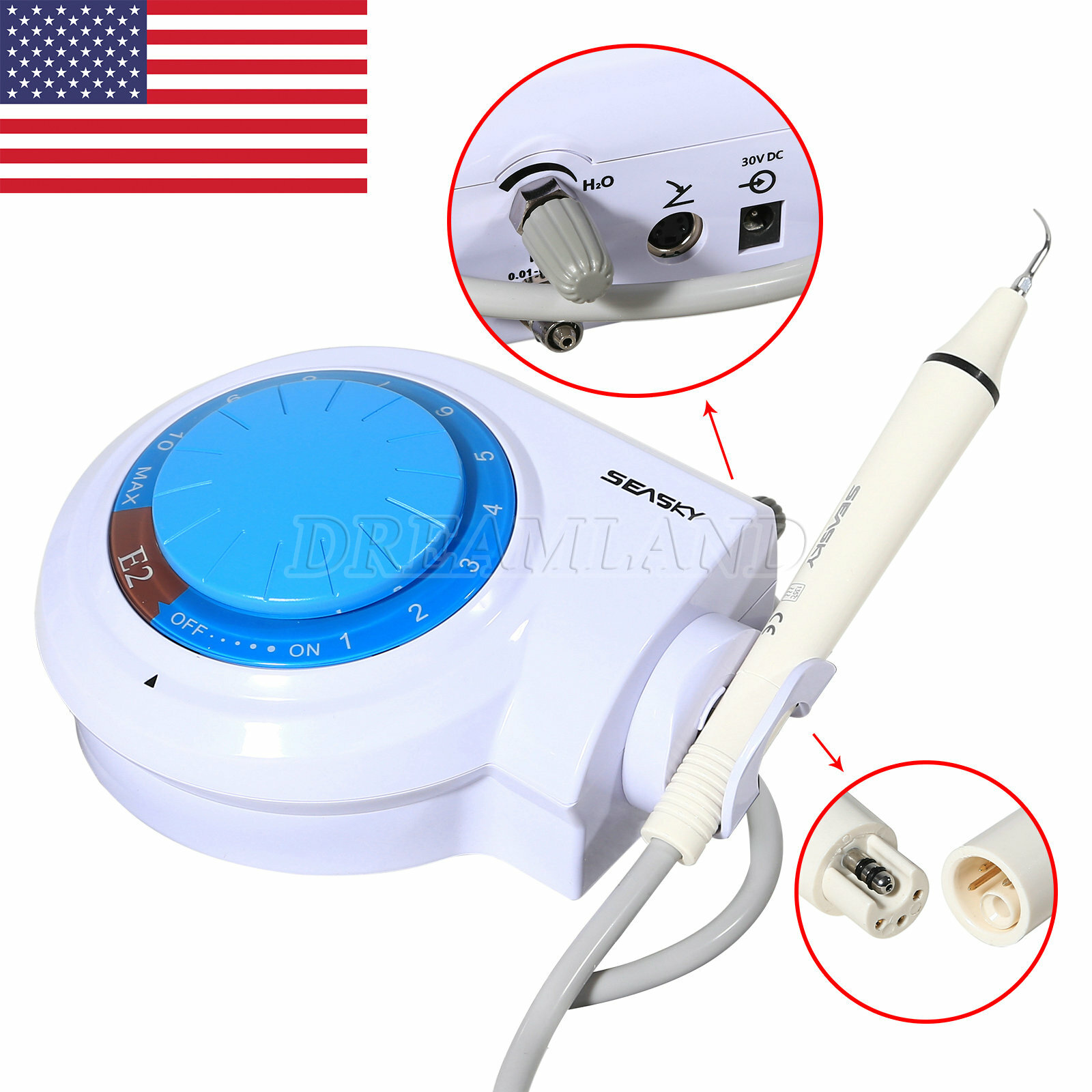 Dental Ultrasonic Scaler Oral Scaler Cleaning Tips Handpiece for EMS Cavitron E2