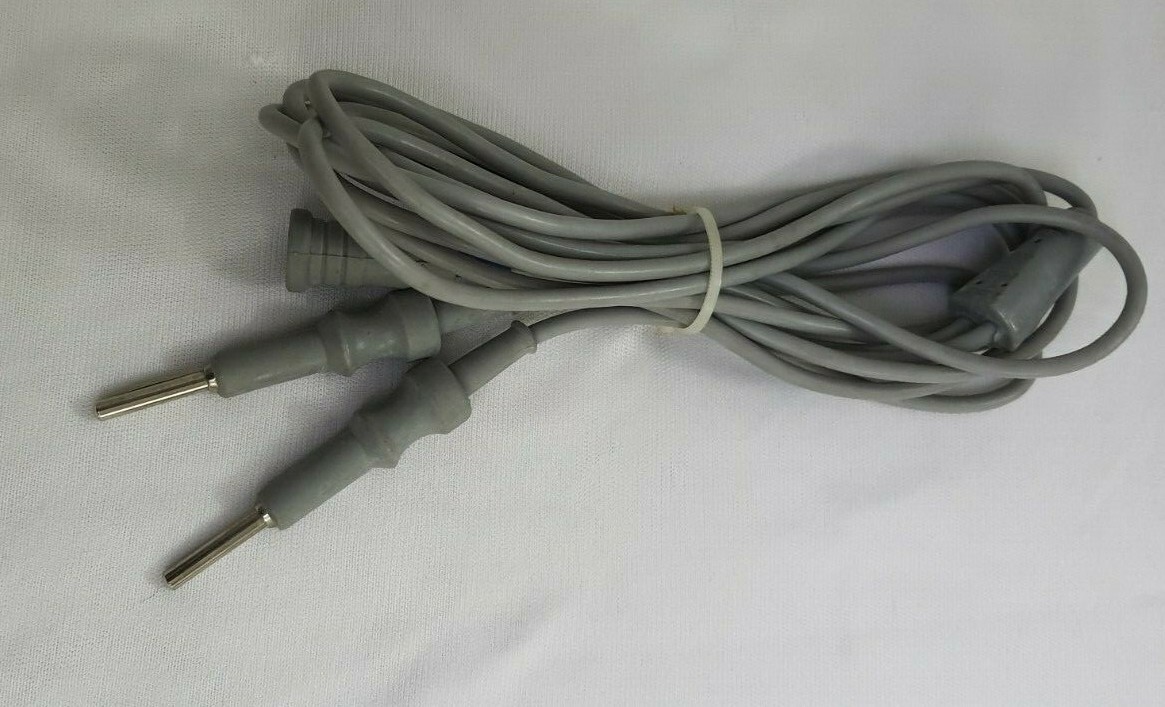 Laparoscopic Bipolar Cable Cord Valley Lab Type 4mm PTFE Insulated Silicon Cord