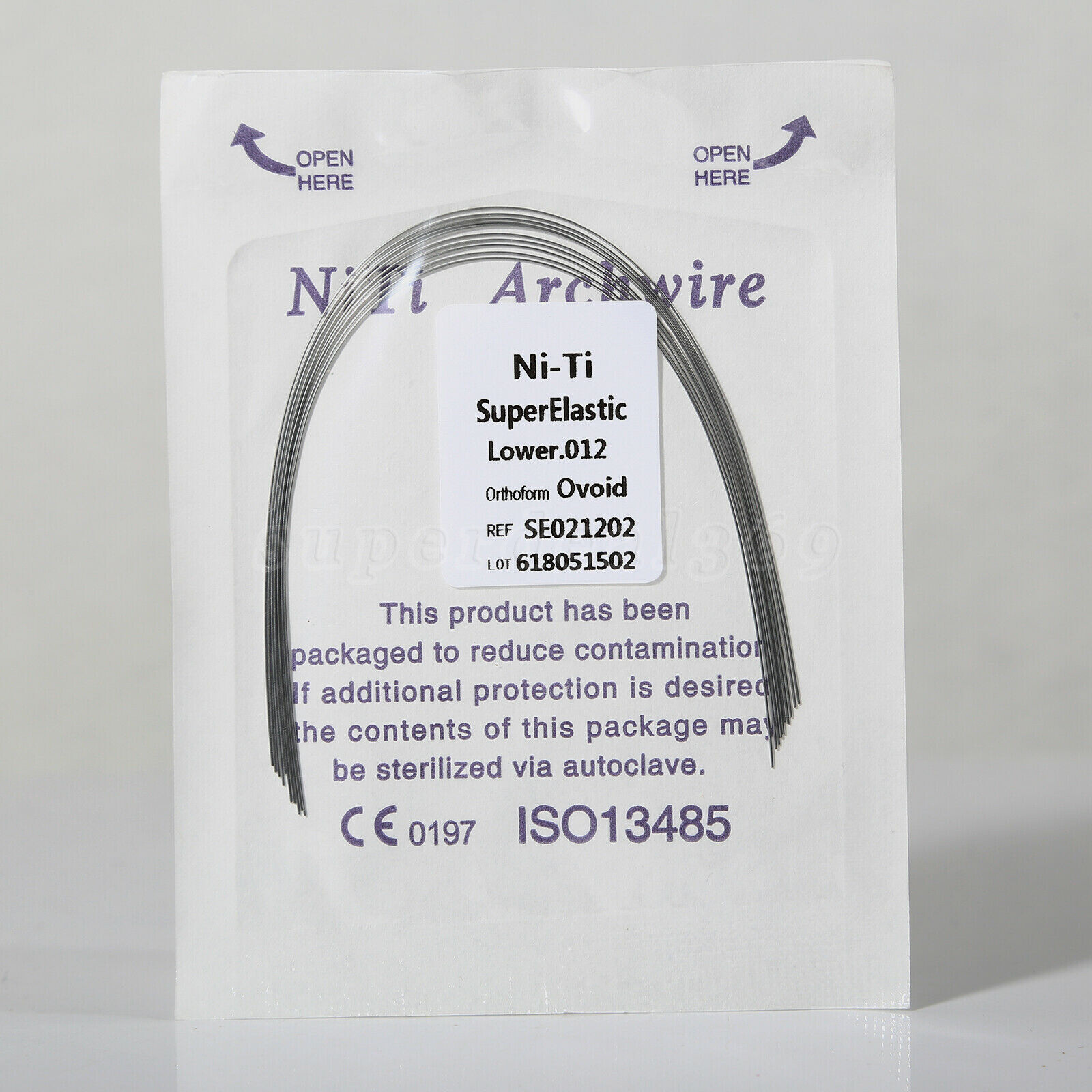 10pcs/pack Dental Orthodontic Super Elastic Niti Arch Wire Round Ovoid Form fda