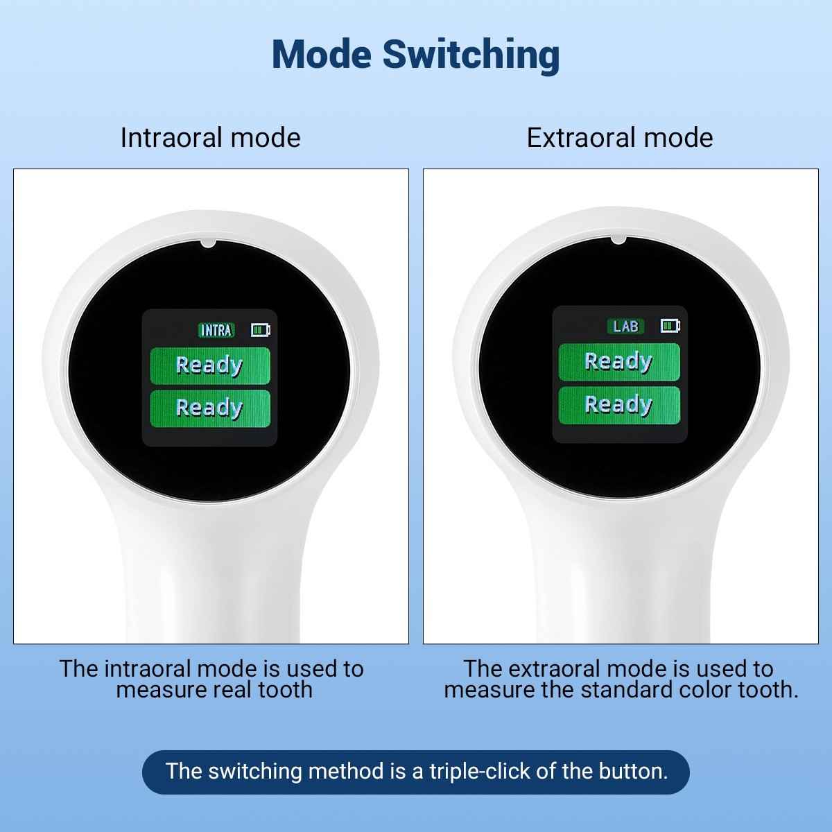 Dental Digital Shade Guide Tooth Color Comparator Teeth Whitening LCD Screen