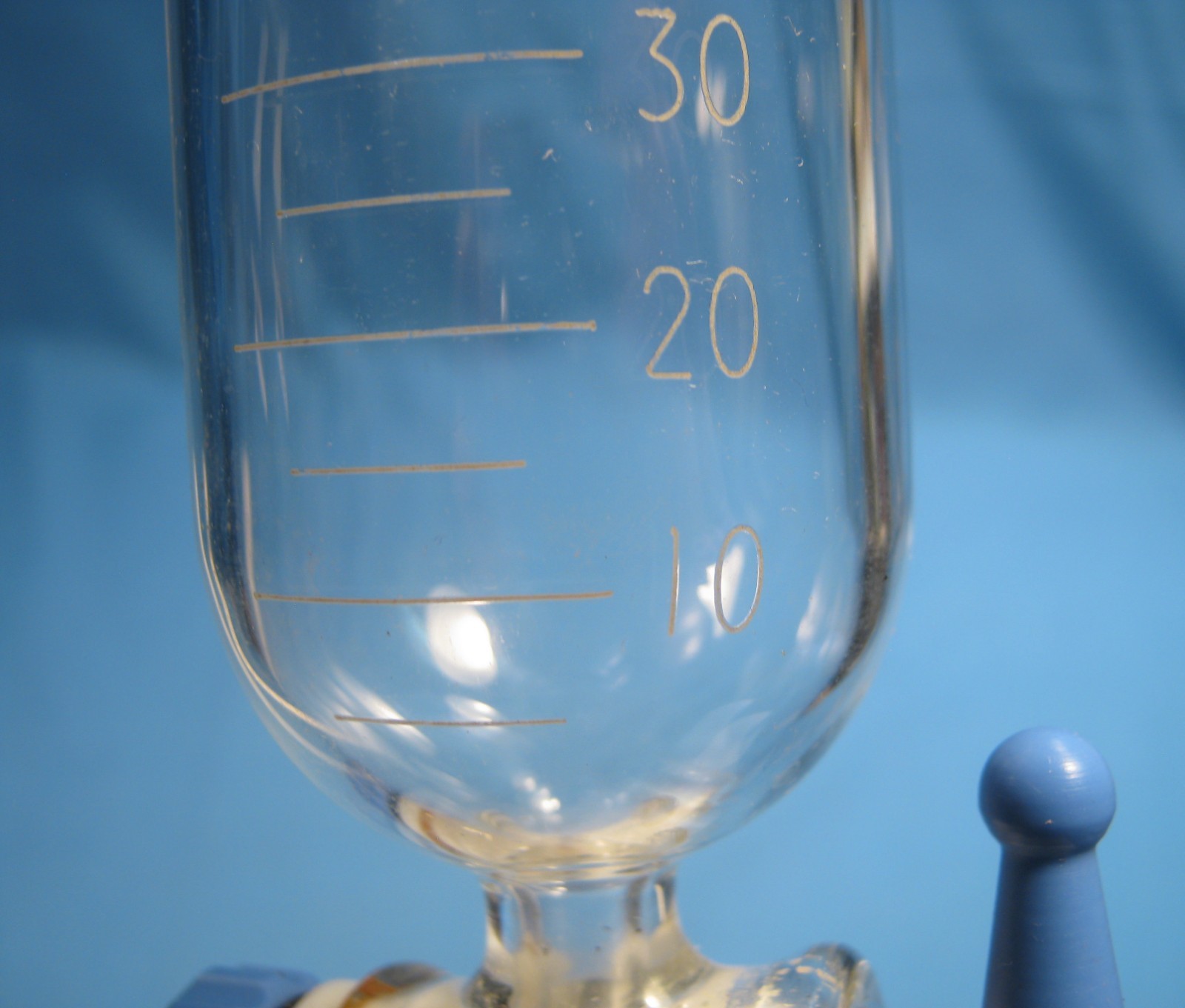 PYREX 100 ML SEPARATORY FUNNEL CYLINDRICAL 24/40 TEFLON FREE SHIPPING 6-C