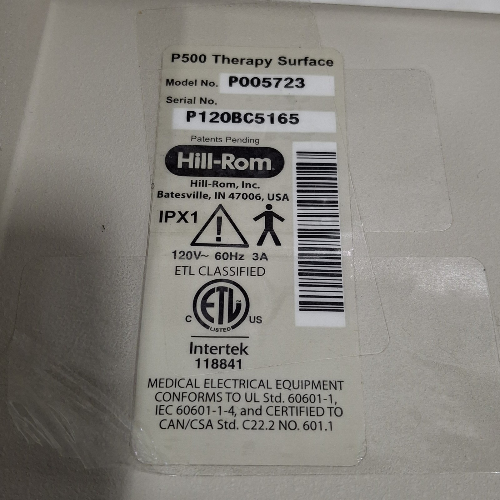 Hill-Rom P500 Therapy Surface