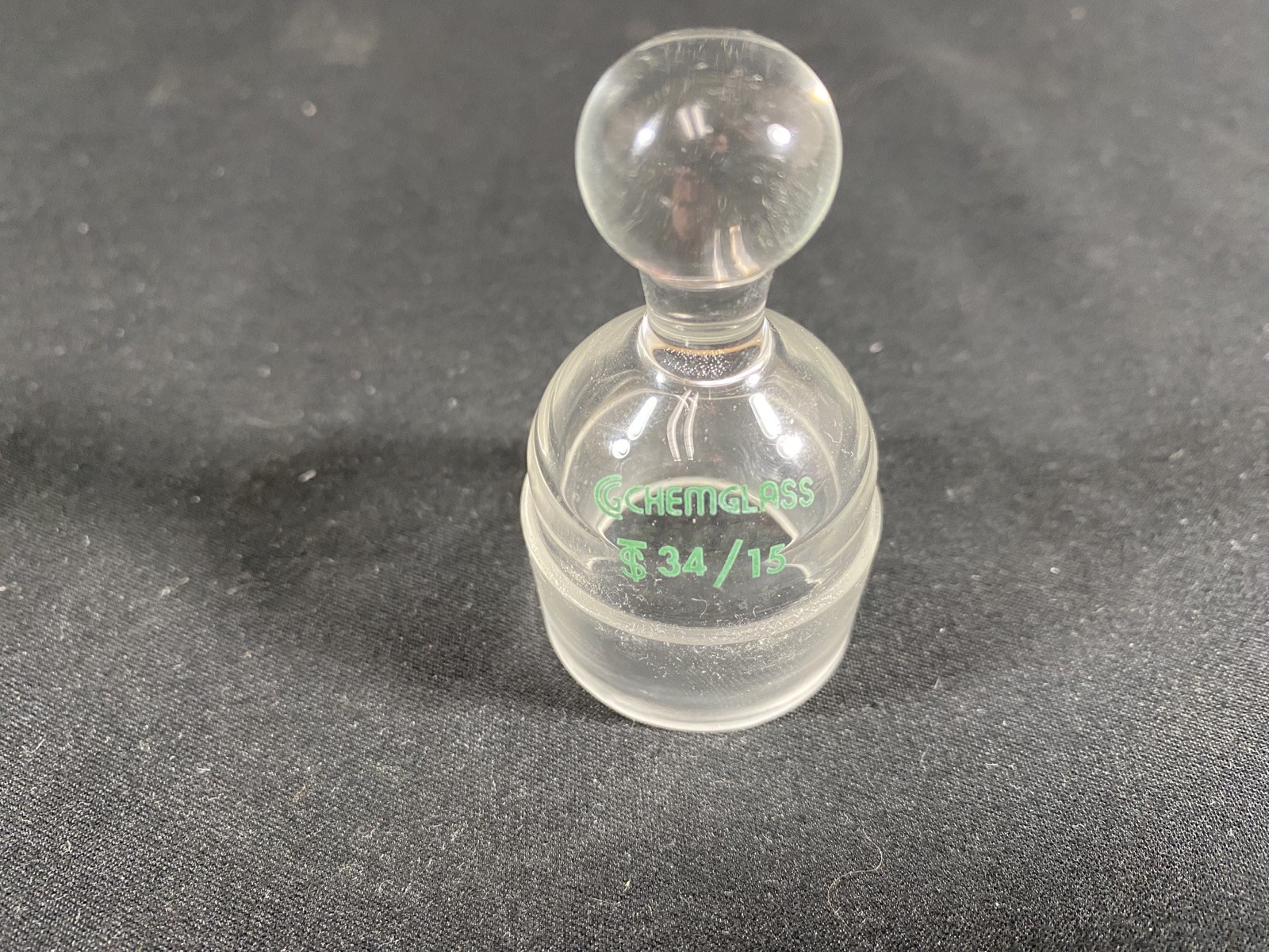 CHEMGLASS 34/15 Cylindrical TLC Developing Chamber Stopper Only CG-1181-20